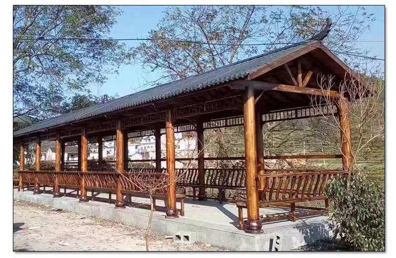 加工定制花旗松圓木古建園林涼亭工程建筑木方料半圓碳化木防腐木